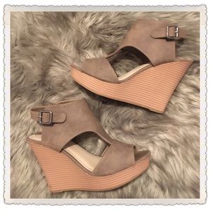 Maurices Beige Wedges